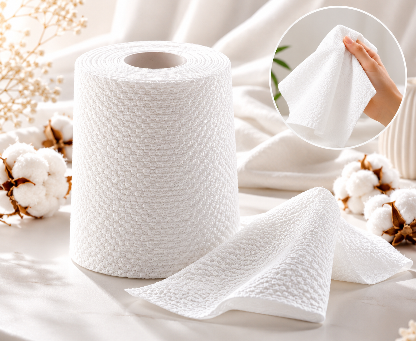 Premium Soft Cotton Roll white 100 Roll /CTN