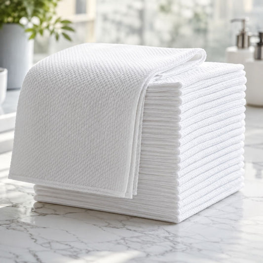 Premium Disposable Hair Towels (50x100 cm) - High Absorption | مناشف بريميوم للشعر للاستخدام مرة واحدة