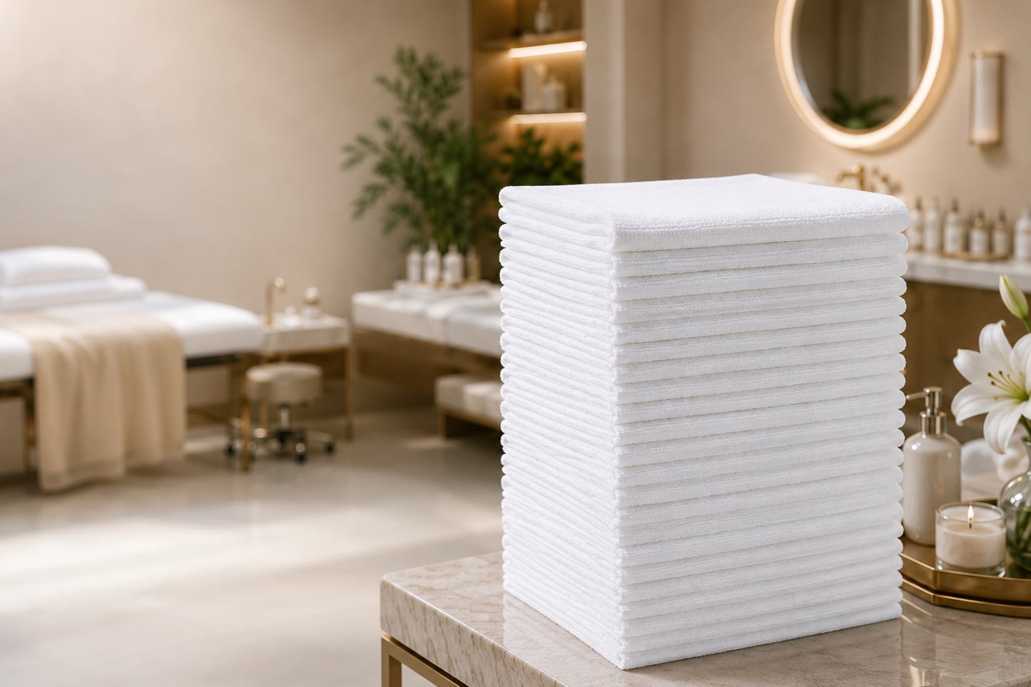 Luxury Large Disposable Bath & Spa Towels (80x160 cm) | مناشف الحمام والسبا الفاخرة الكبيرة للاستخدام مرة واحدة