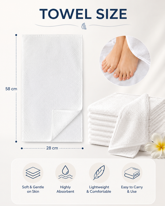 Pedicure Towels
Disposable Spa & Salon Collection Size 28x58cm